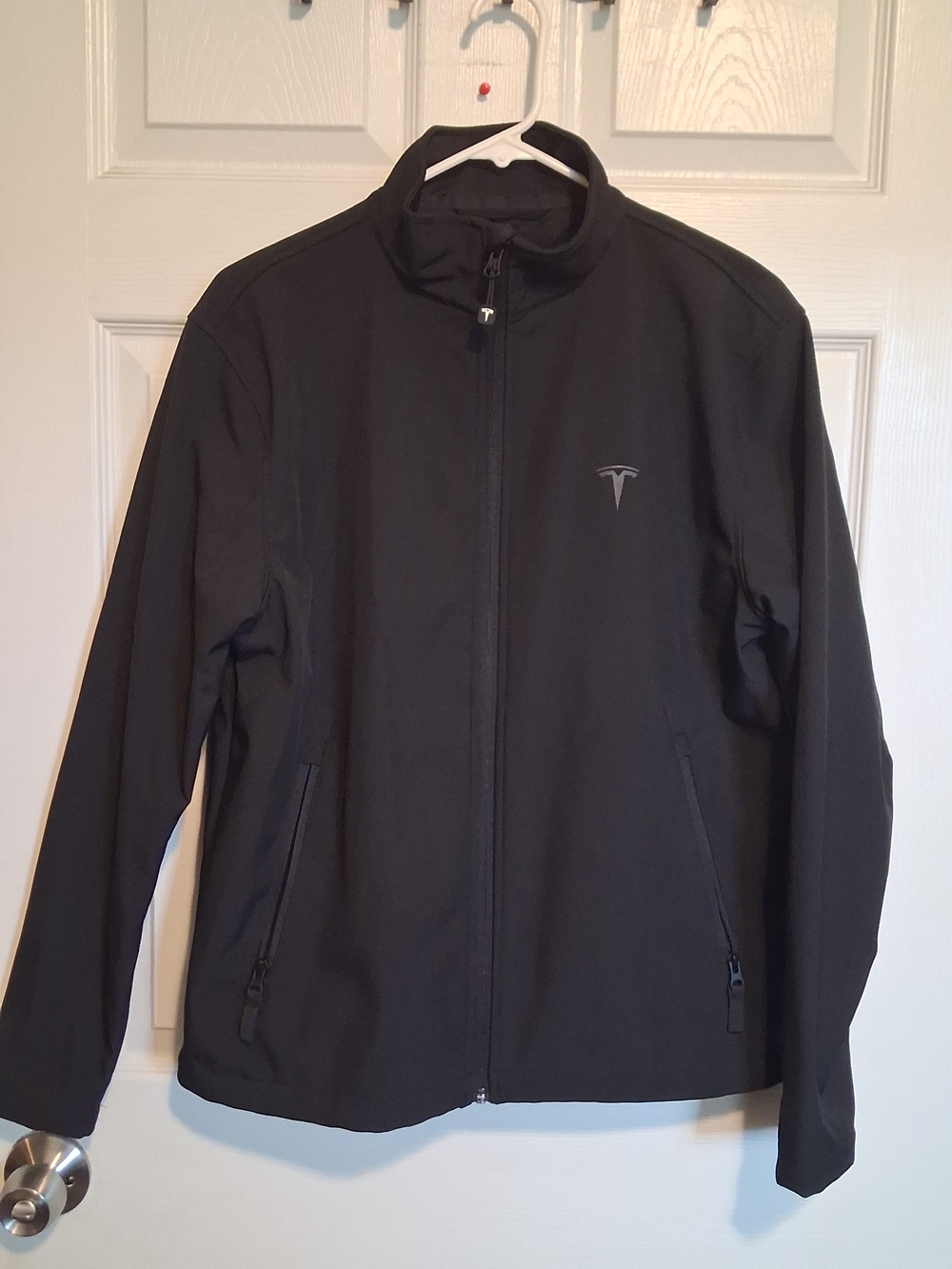 Tesla Men's Black Zip-Front Softshell Jacket